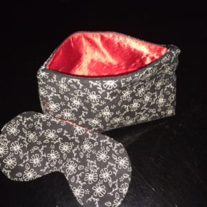 Bridal Shower Cosmetic Bag & Sleep Mask