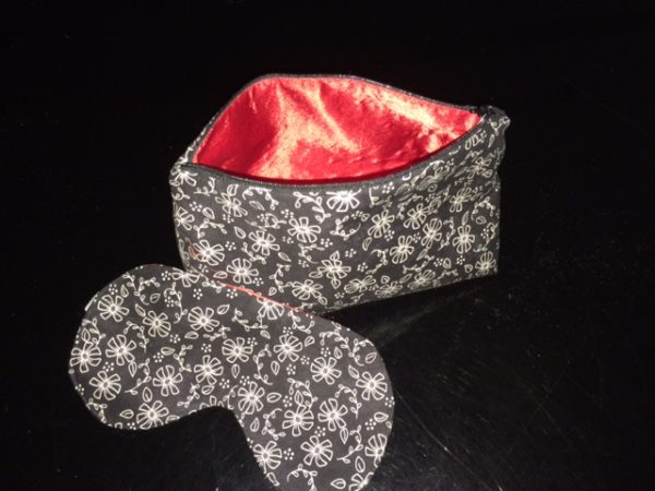 Bridal Shower Cosmetic Bag & Sleep Mask