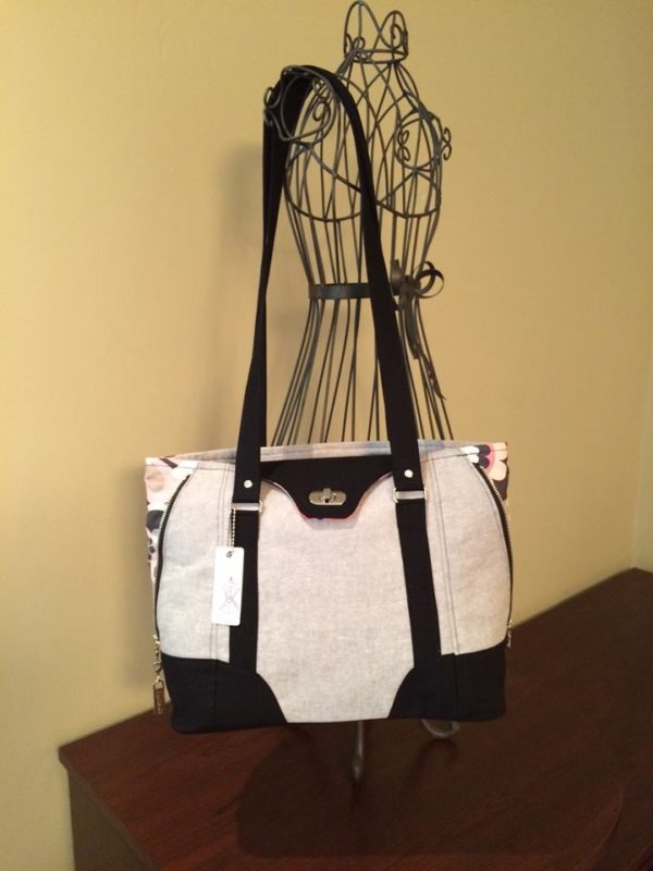 Linen Bag with Side Zips