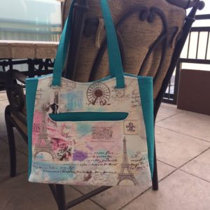Paris Themed Tote Bag