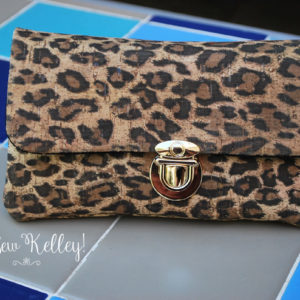 Leopard Print Cork Wallet