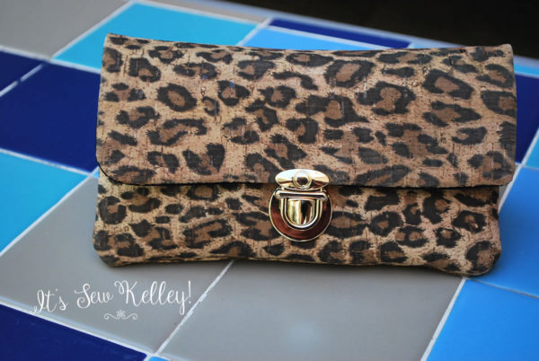 Leopard Print Cork Wallet