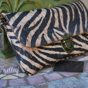 Zebra Print Cork Wallet