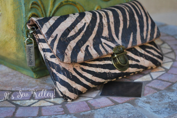 Zebra Print Cork Wallet